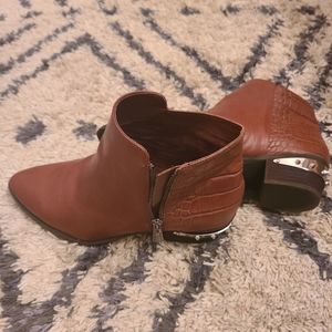 Brown booties by Sam Edelman